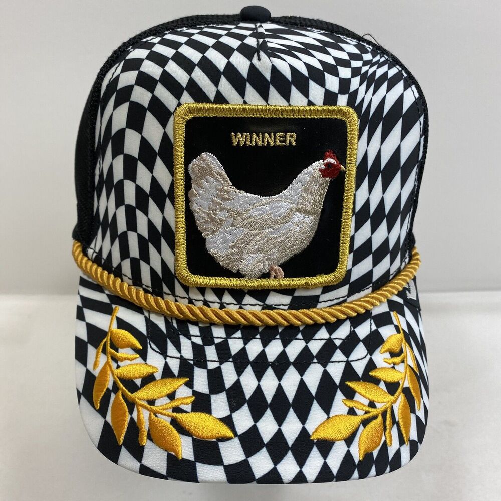 Goorin Bros The Farm Trucker Hat Men's Snapback Black WWCD Winner Chicken Dinner